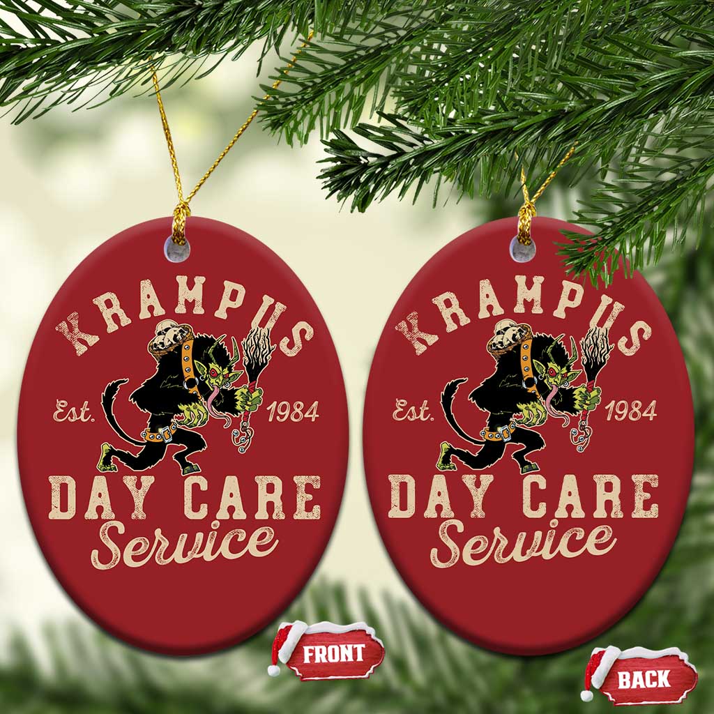 Xmas Krampus Day Care Service Christmas Ornament TS09