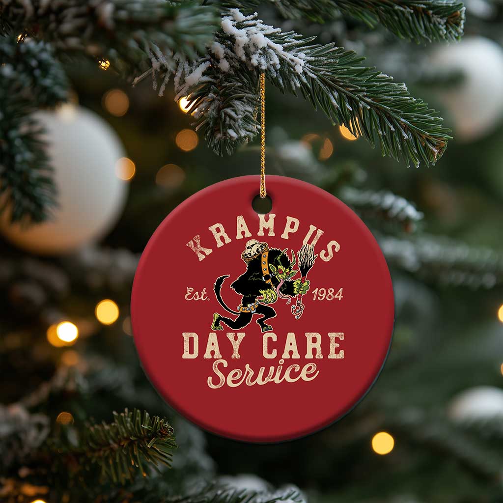 Xmas Krampus Day Care Service Christmas Ornament TS09