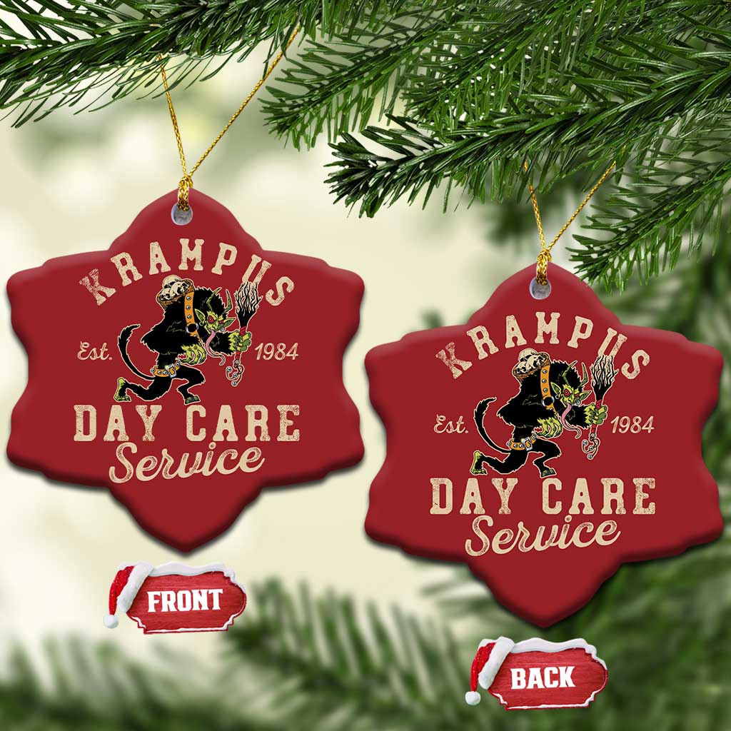 Xmas Krampus Day Care Service Christmas Ornament TS09