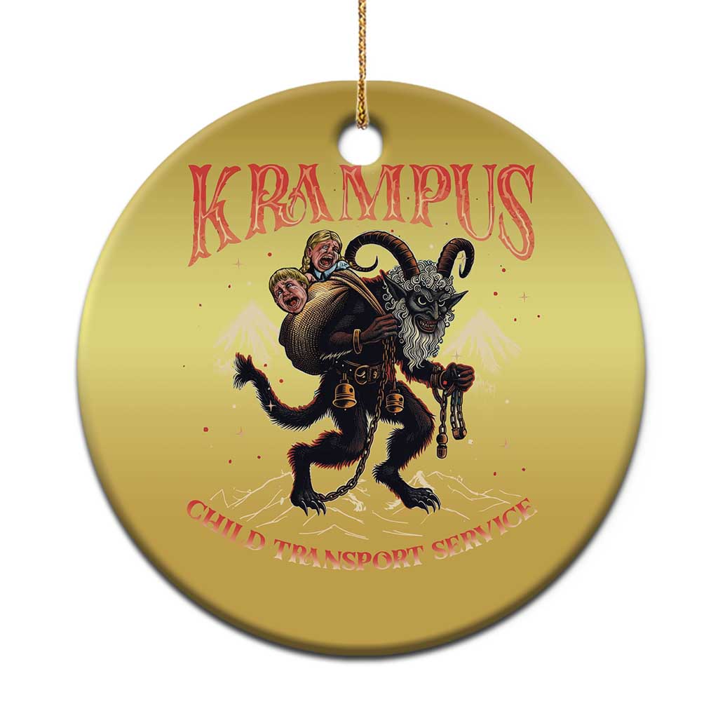 Krampus Christmas Ornament Child Transport Service Spooky Christmas TS09