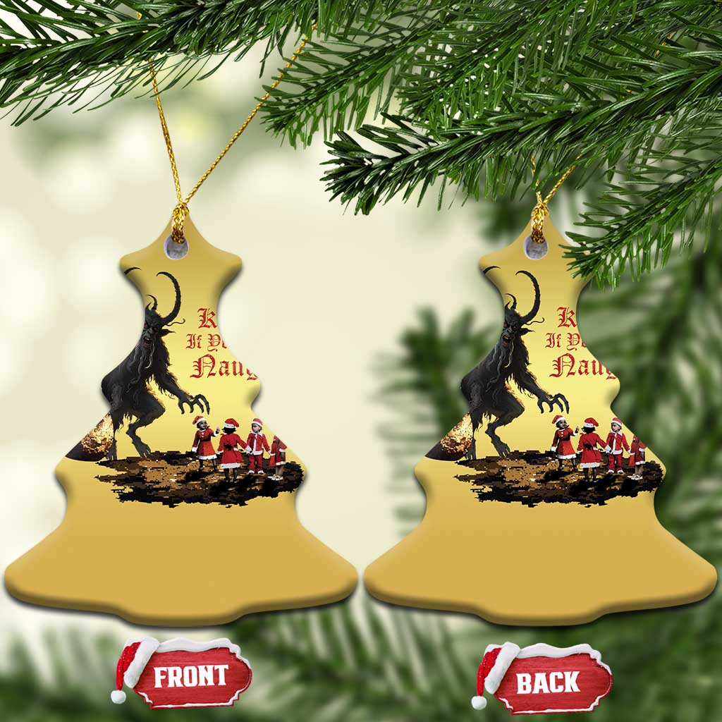 Xmas Krampus Christmas Ornament He Knows If You've Been Naughty TS09