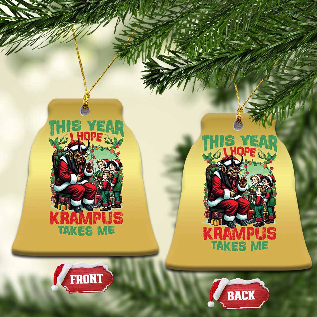 Xmas Krampus Christmas Ornament This Year I Hope Krampus Takes Me TS09