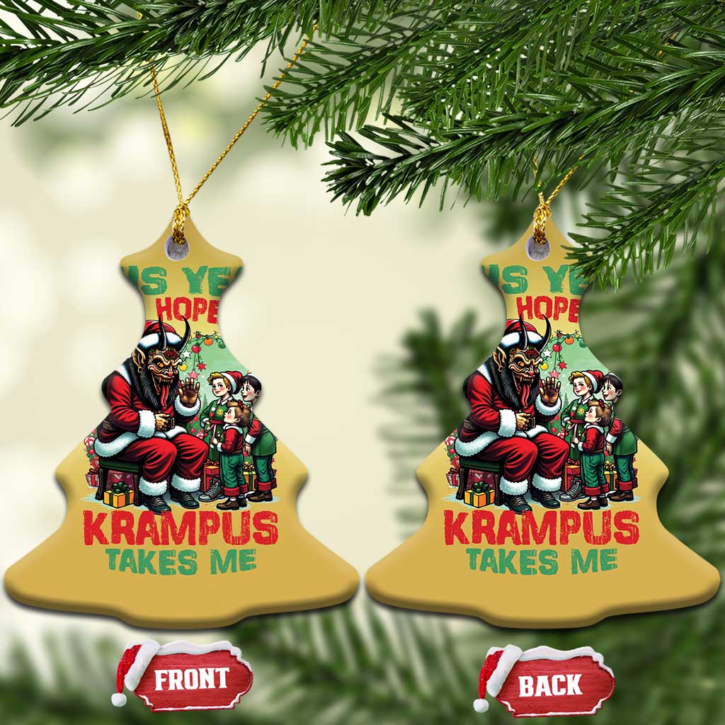 Xmas Krampus Christmas Ornament This Year I Hope Krampus Takes Me TS09