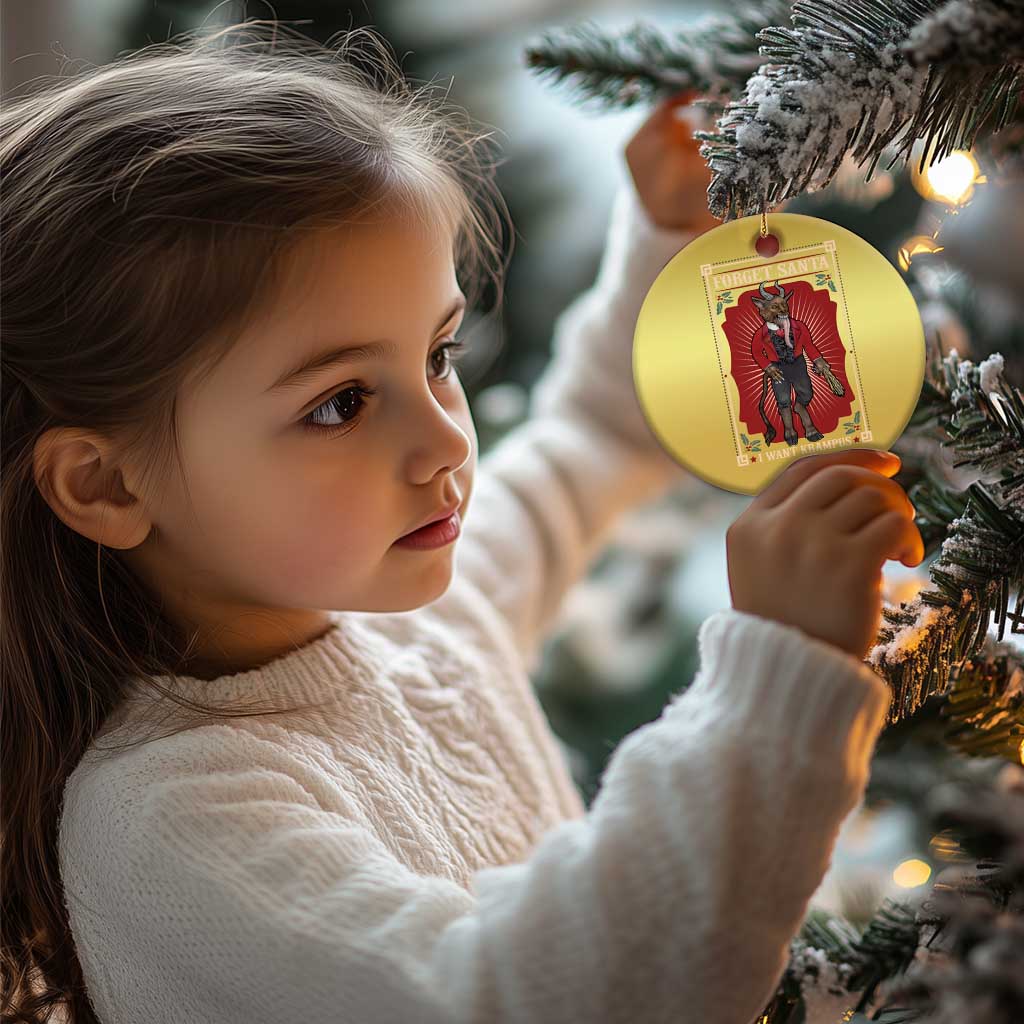 Funny Xmas Christmas Ornament Forget Santa I Want Krampus TS09
