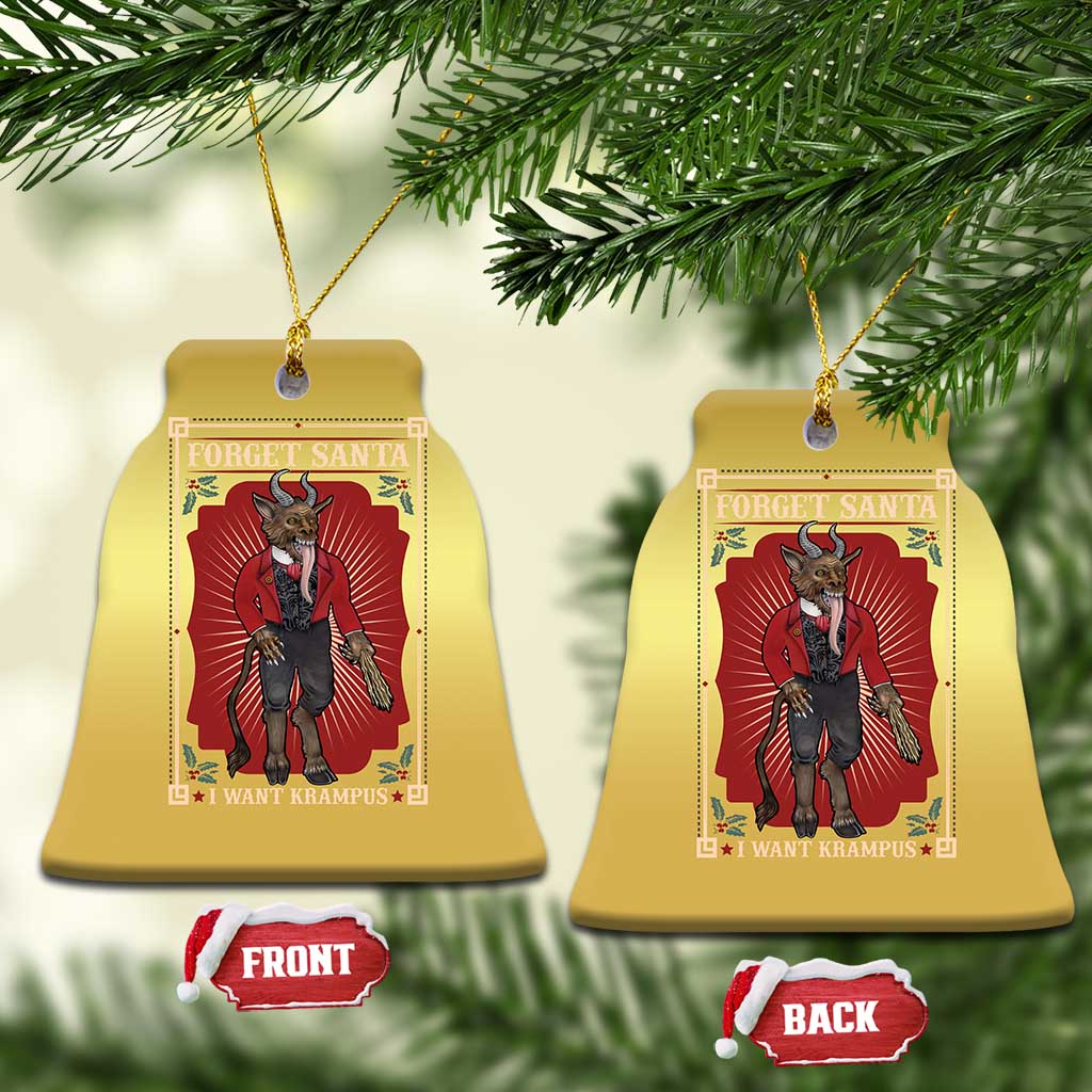 Funny Xmas Christmas Ornament Forget Santa I Want Krampus TS09