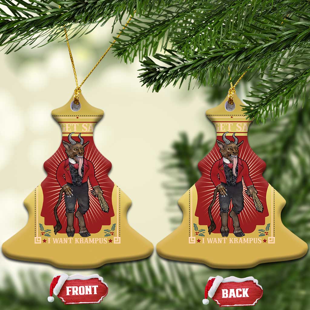 Funny Xmas Christmas Ornament Forget Santa I Want Krampus TS09