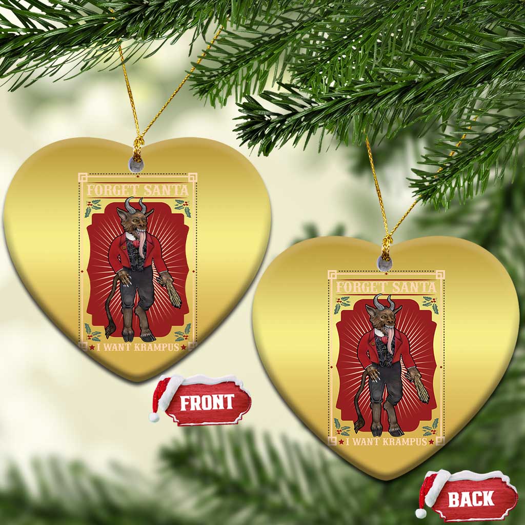 Funny Xmas Christmas Ornament Forget Santa I Want Krampus TS09