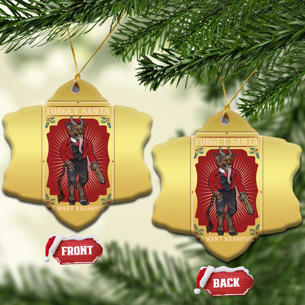 Funny Xmas Christmas Ornament Forget Santa I Want Krampus TS09