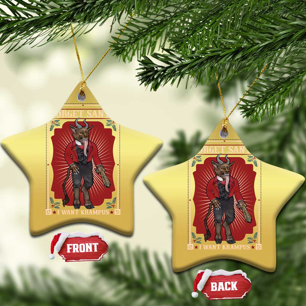 Funny Xmas Christmas Ornament Forget Santa I Want Krampus TS09