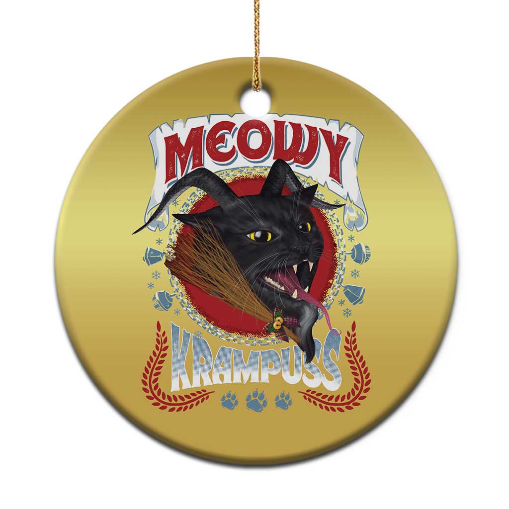 Xmas Krampus Cat Christmas Ornament Meowy Krampuss Black Cat TS09