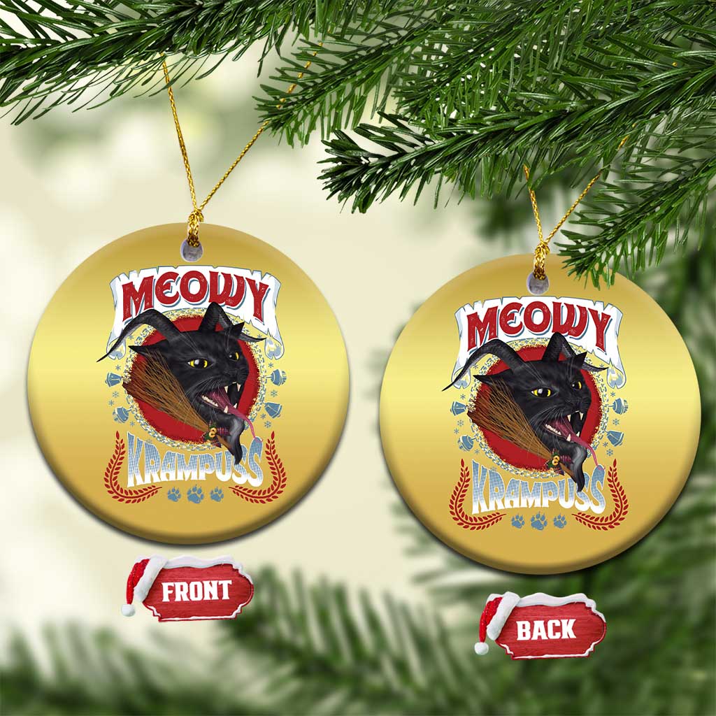 Xmas Krampus Cat Christmas Ornament Meowy Krampuss Black Cat TS09