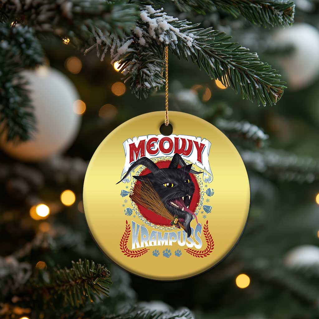 Xmas Krampus Cat Christmas Ornament Meowy Krampuss Black Cat TS09
