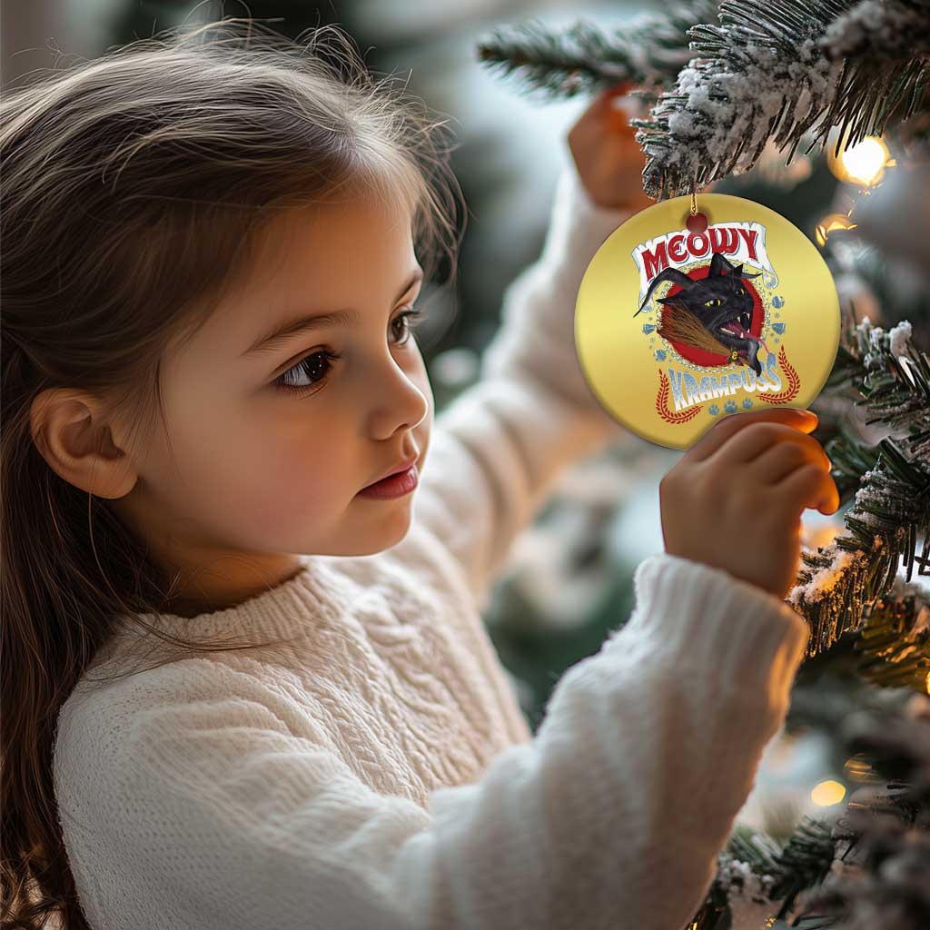 Xmas Krampus Cat Christmas Ornament Meowy Krampuss Black Cat TS09