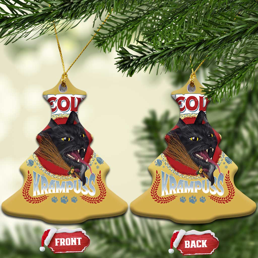 Xmas Krampus Cat Christmas Ornament Meowy Krampuss Black Cat TS09