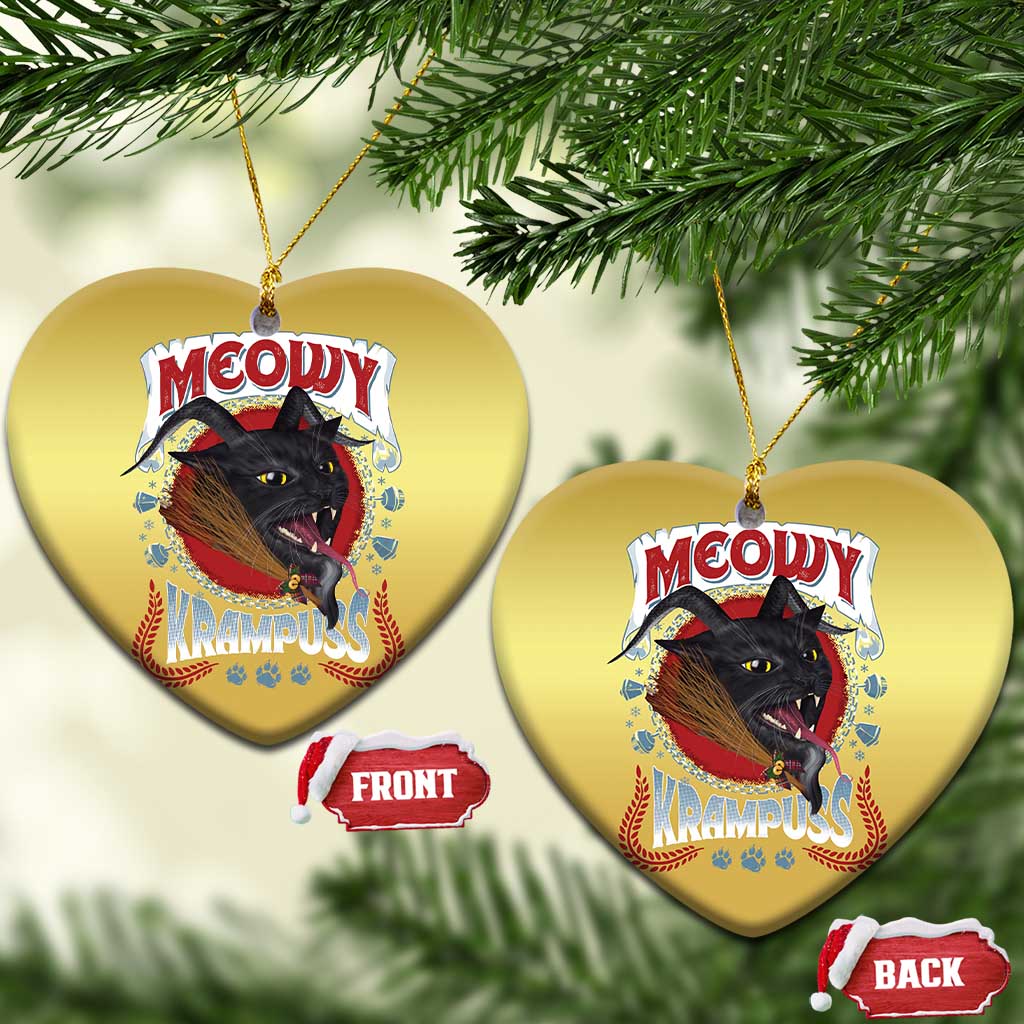 Xmas Krampus Cat Christmas Ornament Meowy Krampuss Black Cat TS09