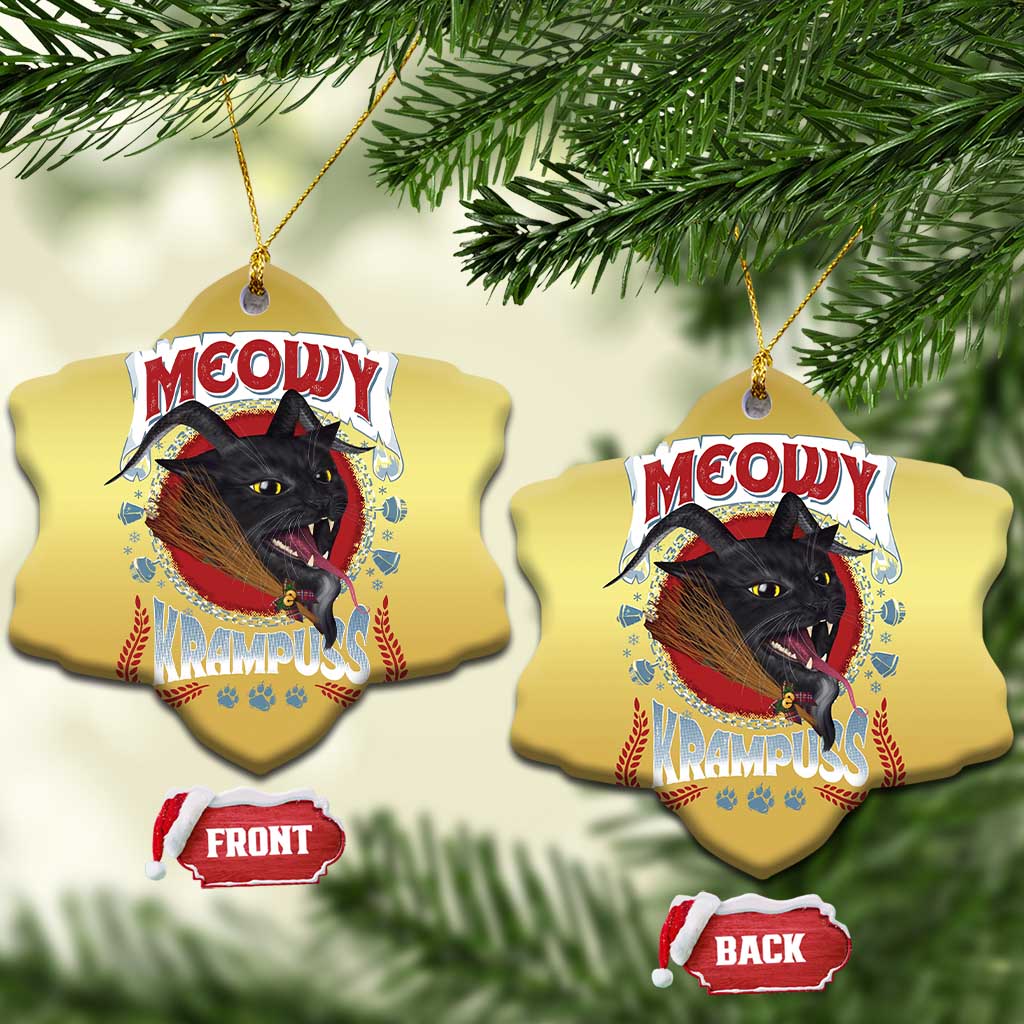 Xmas Krampus Cat Christmas Ornament Meowy Krampuss Black Cat TS09