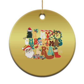 In My Christmas Era Retro Groovy Christmas Ornament TS09