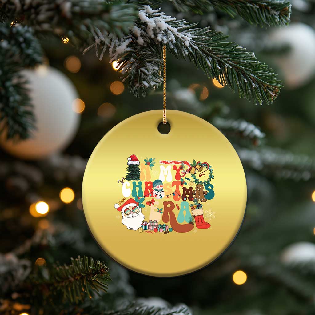 In My Christmas Era Retro Groovy Christmas Ornament TS09