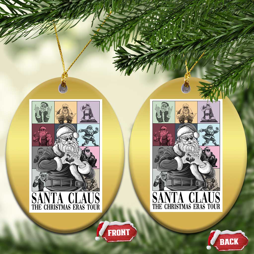 Funny Santa Claus The Christmas Eras Tours Christmas Ornament TS09