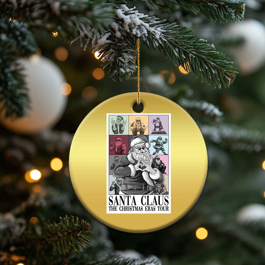 Funny Santa Claus The Christmas Eras Tours Christmas Ornament TS09
