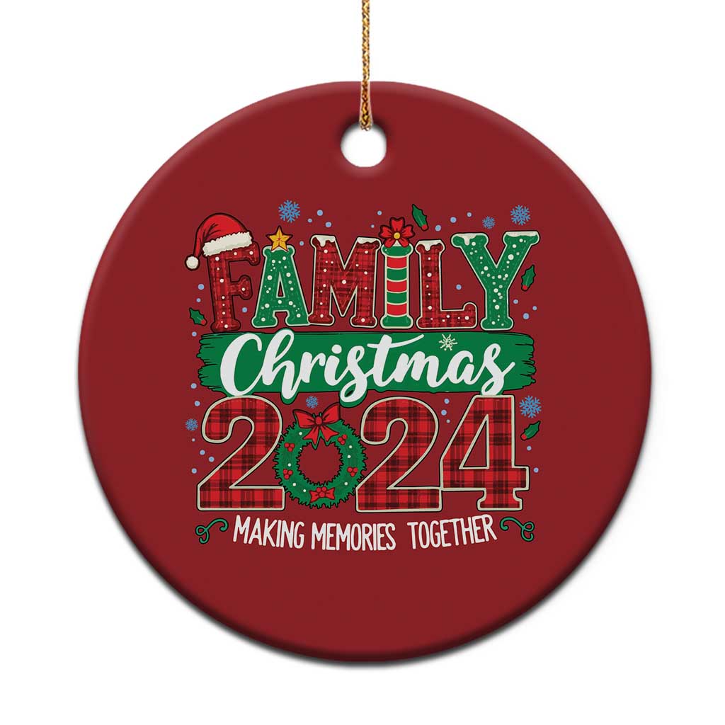 Family Christmas 2024 Christmas Ornament Making Memories Together TS09