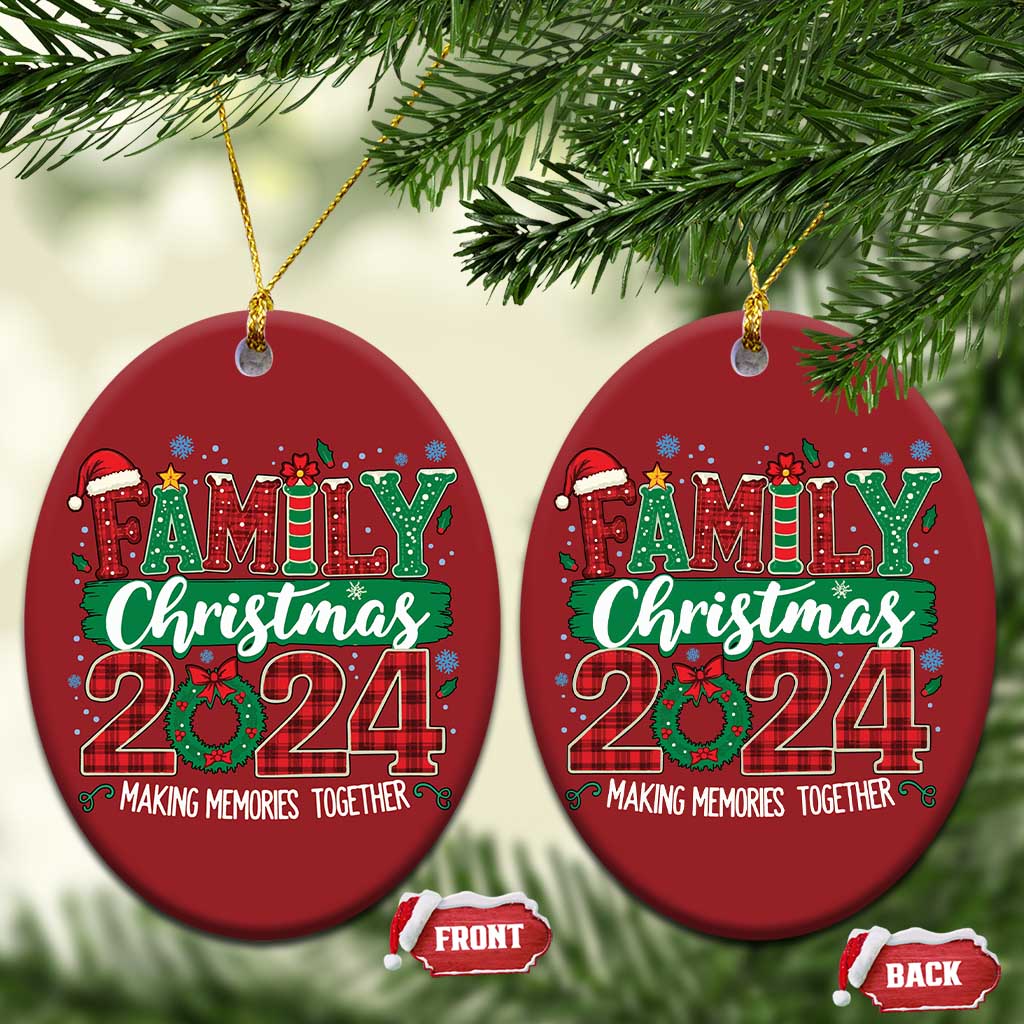 Family Christmas 2024 Christmas Ornament Making Memories Together TS09