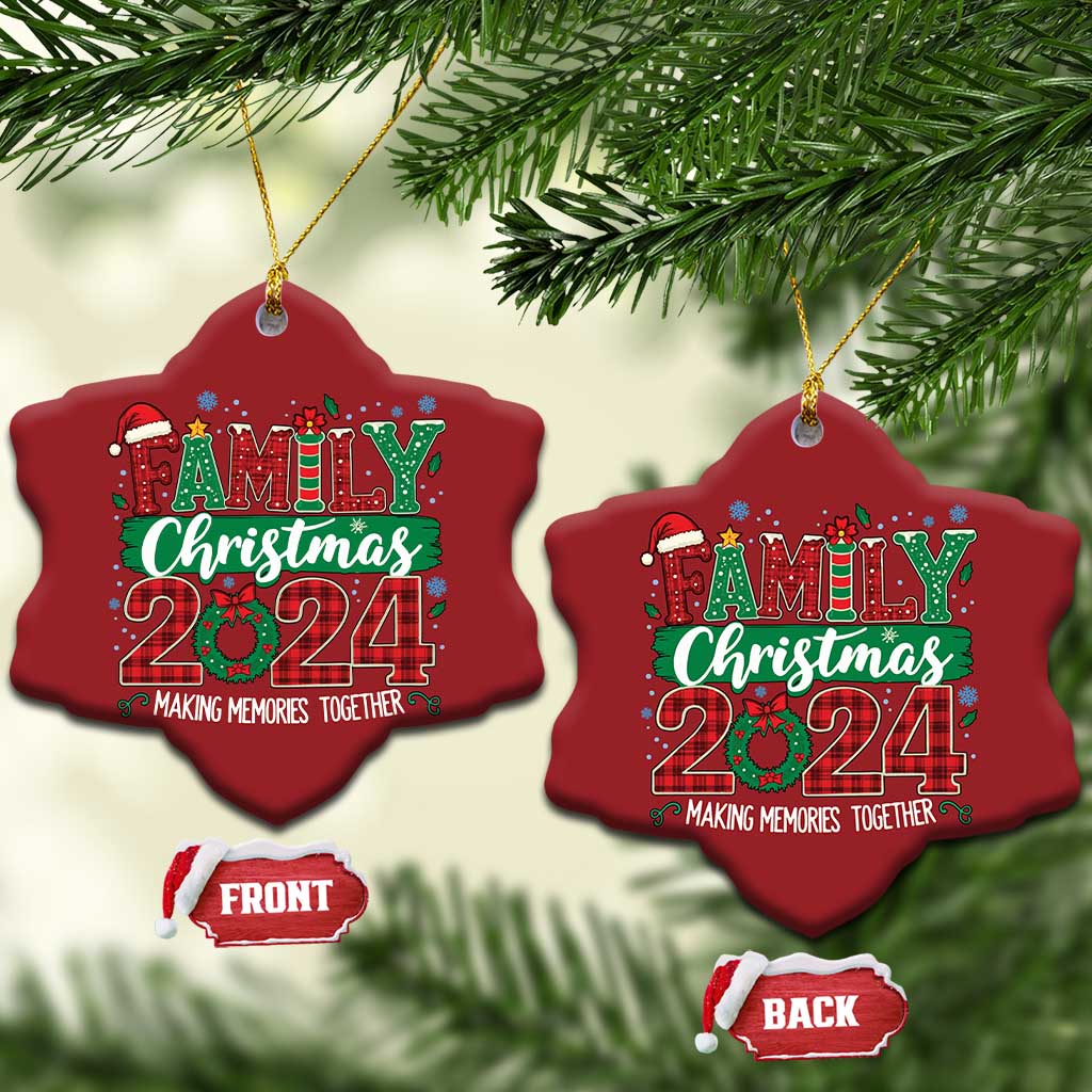 Family Christmas 2024 Christmas Ornament Making Memories Together TS09