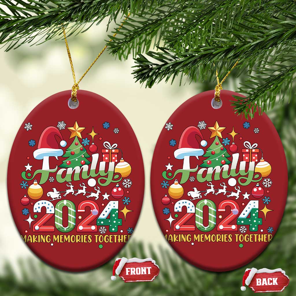 Family Christmas 2024 Making Memories Together Christmas Ornament TS09