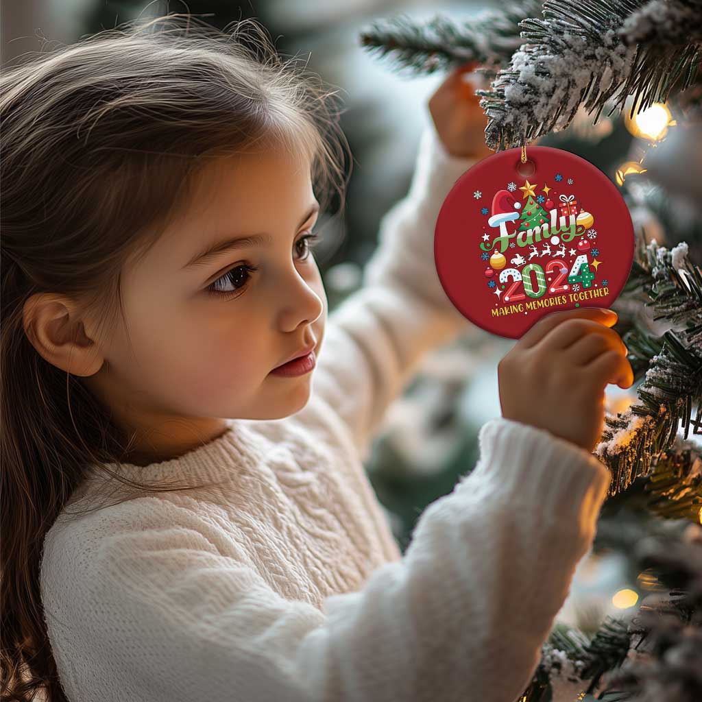 Family Christmas 2024 Making Memories Together Christmas Ornament TS09