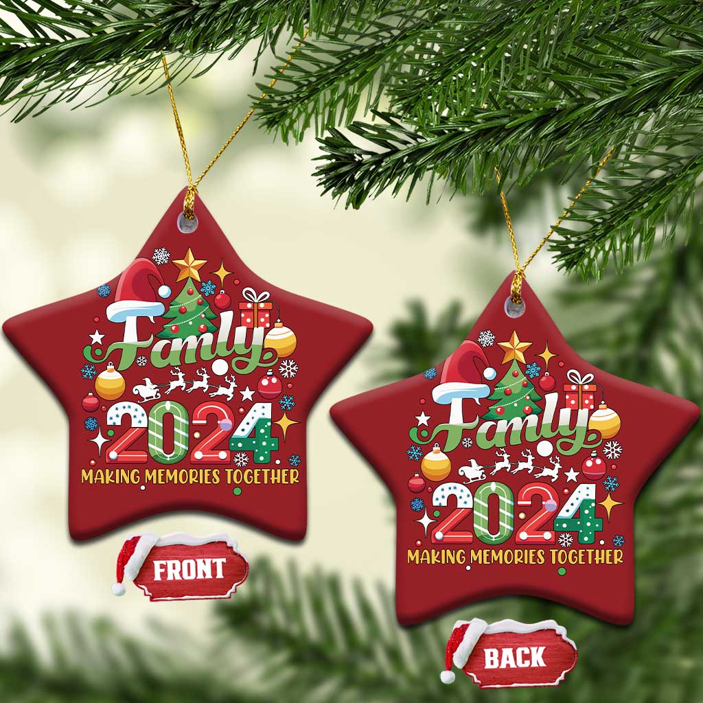 Family Christmas 2024 Making Memories Together Christmas Ornament TS09