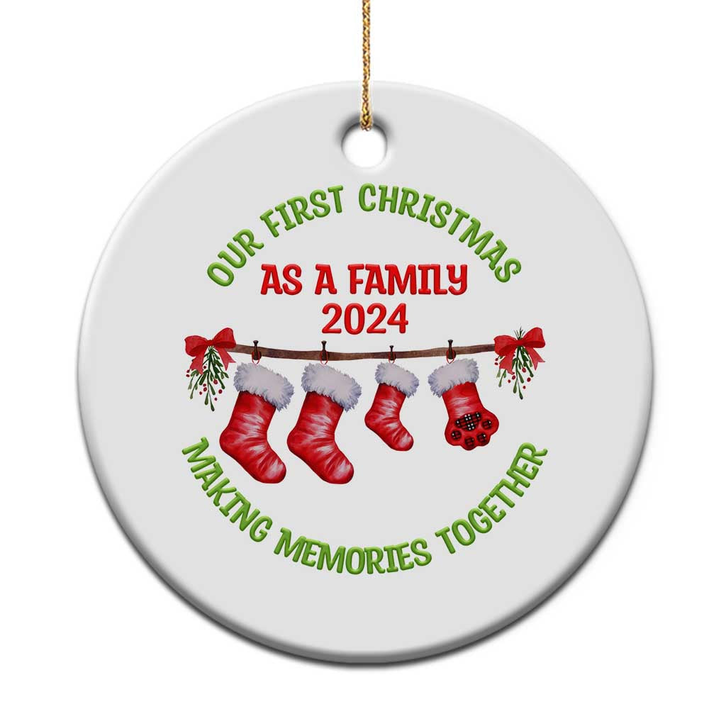 First Christmas As A Family Christmas Ornament Making Memories Together Xmas 2024 TS09