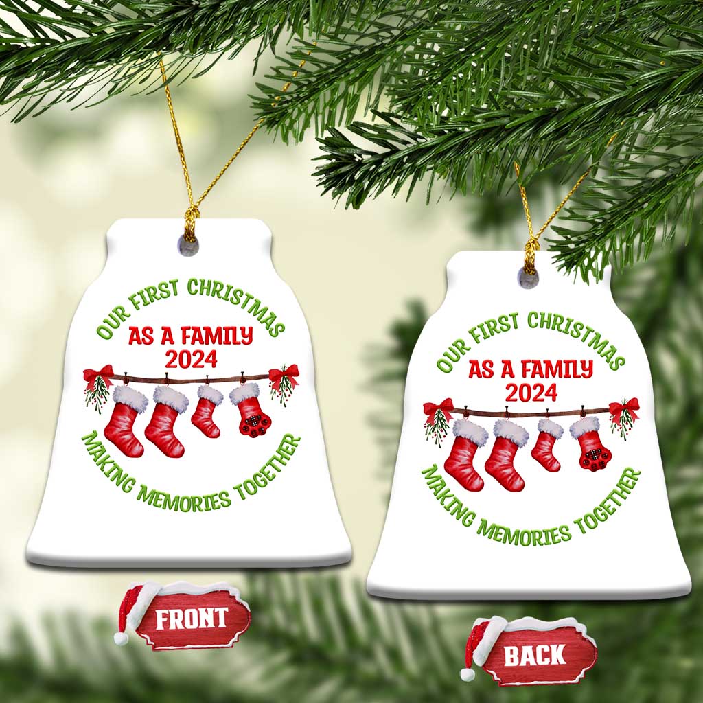 First Christmas As A Family Christmas Ornament Making Memories Together Xmas 2024 TS09