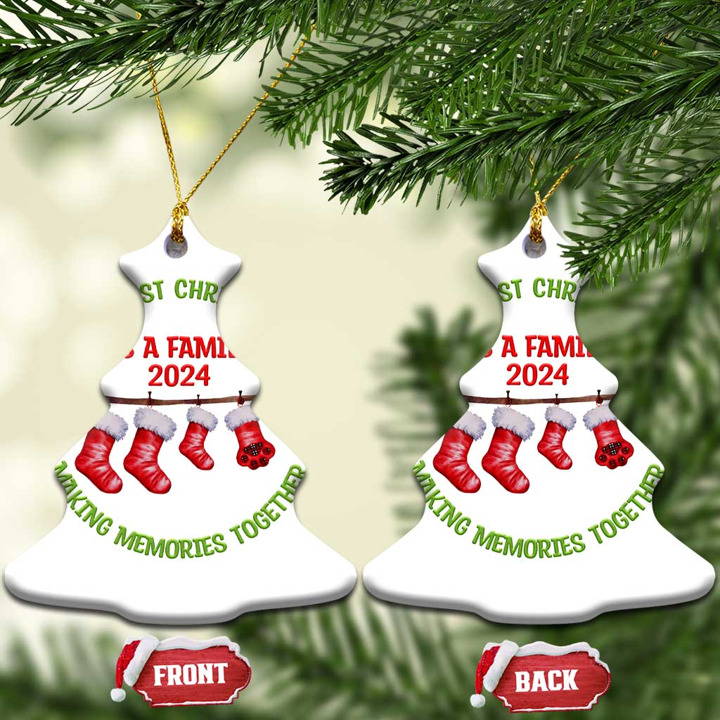 First Christmas As A Family Christmas Ornament Making Memories Together Xmas 2024 TS09