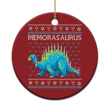 Hanukkah Dinosaur Christmas Ornament Menorasaurus Menorah Dino TS09