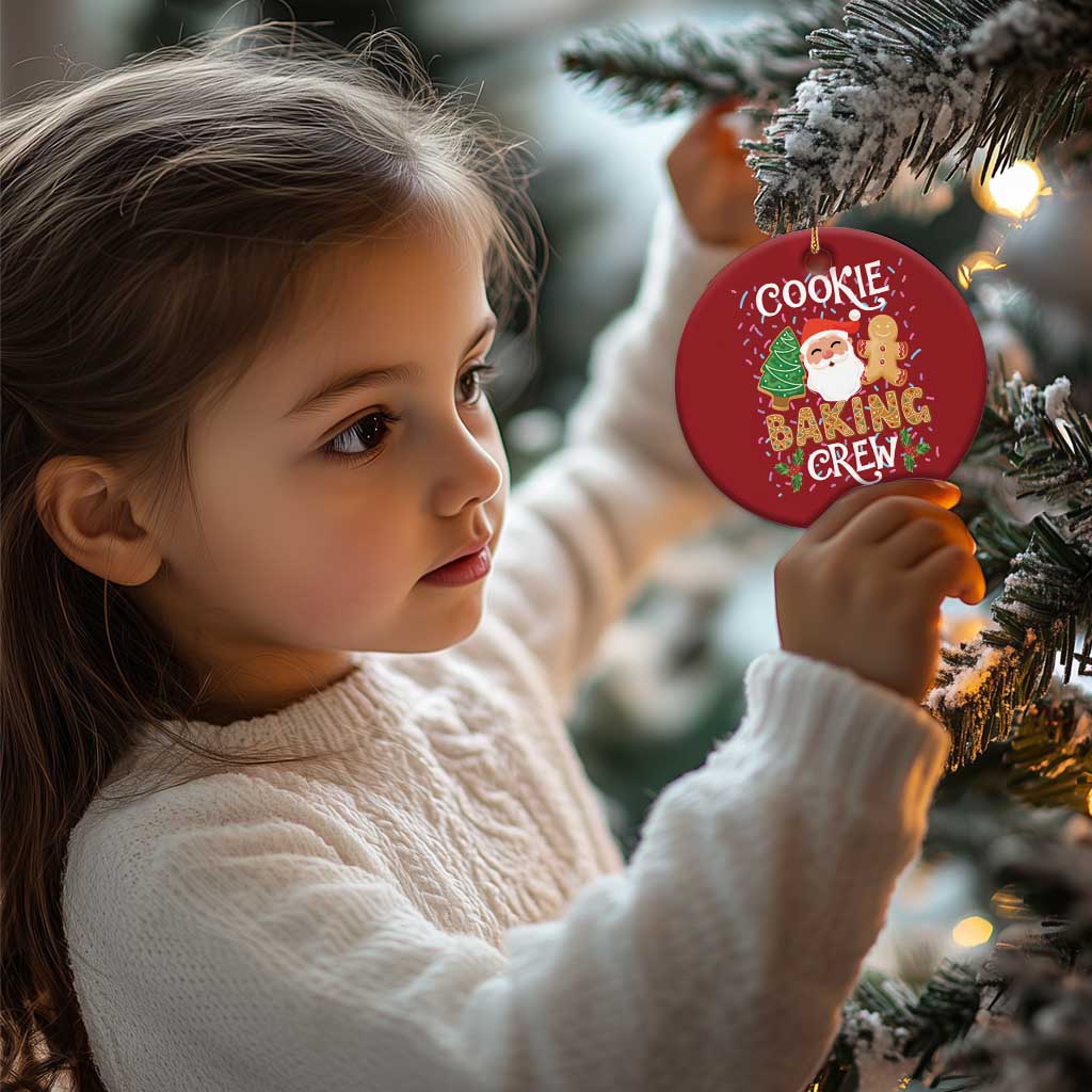 Xmas Baking Crew Christmas Ornament Cute Cookie Santa Gingerbread TS09