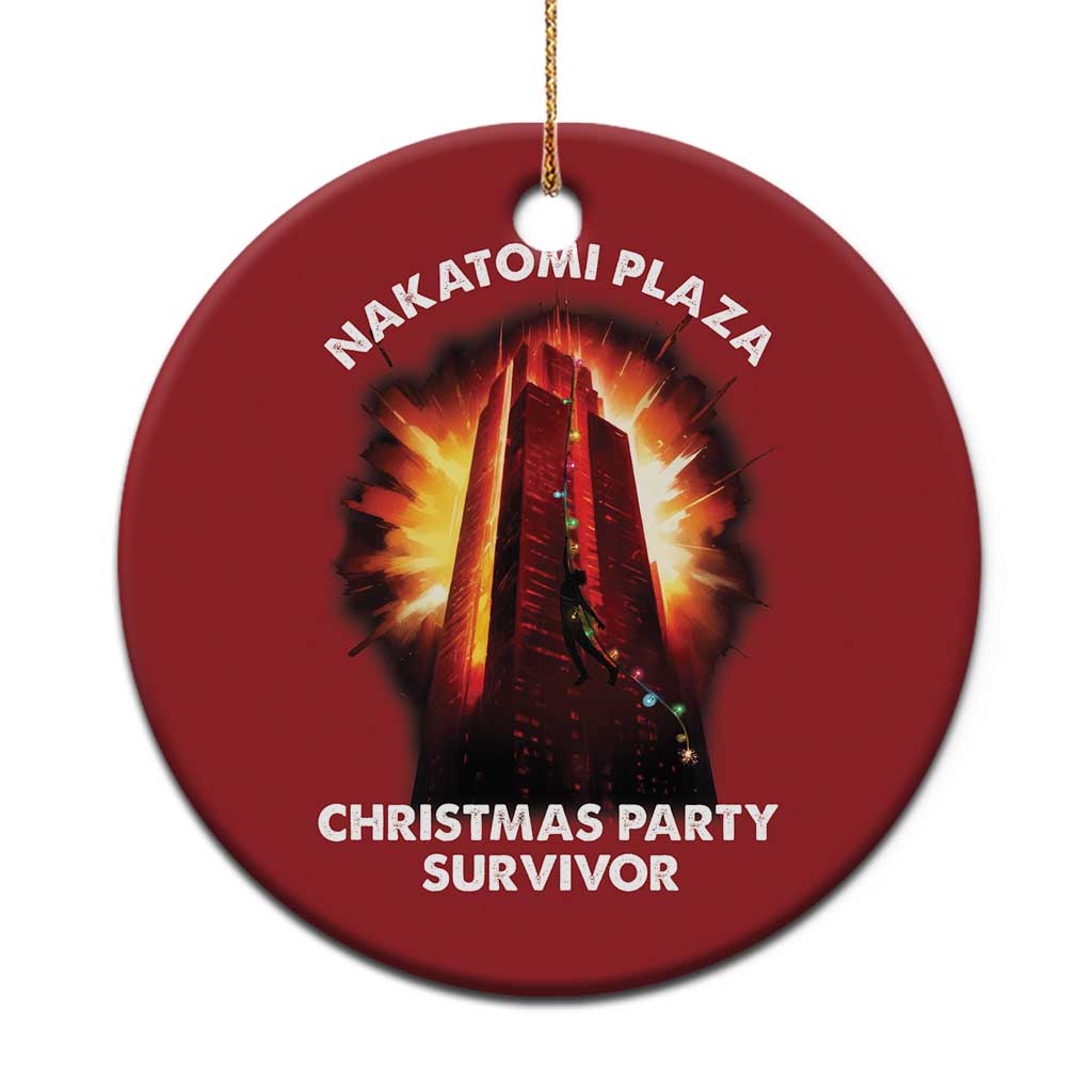 Nakatomi Plaza Christmas Party Survivor Christmas Ornament TS09