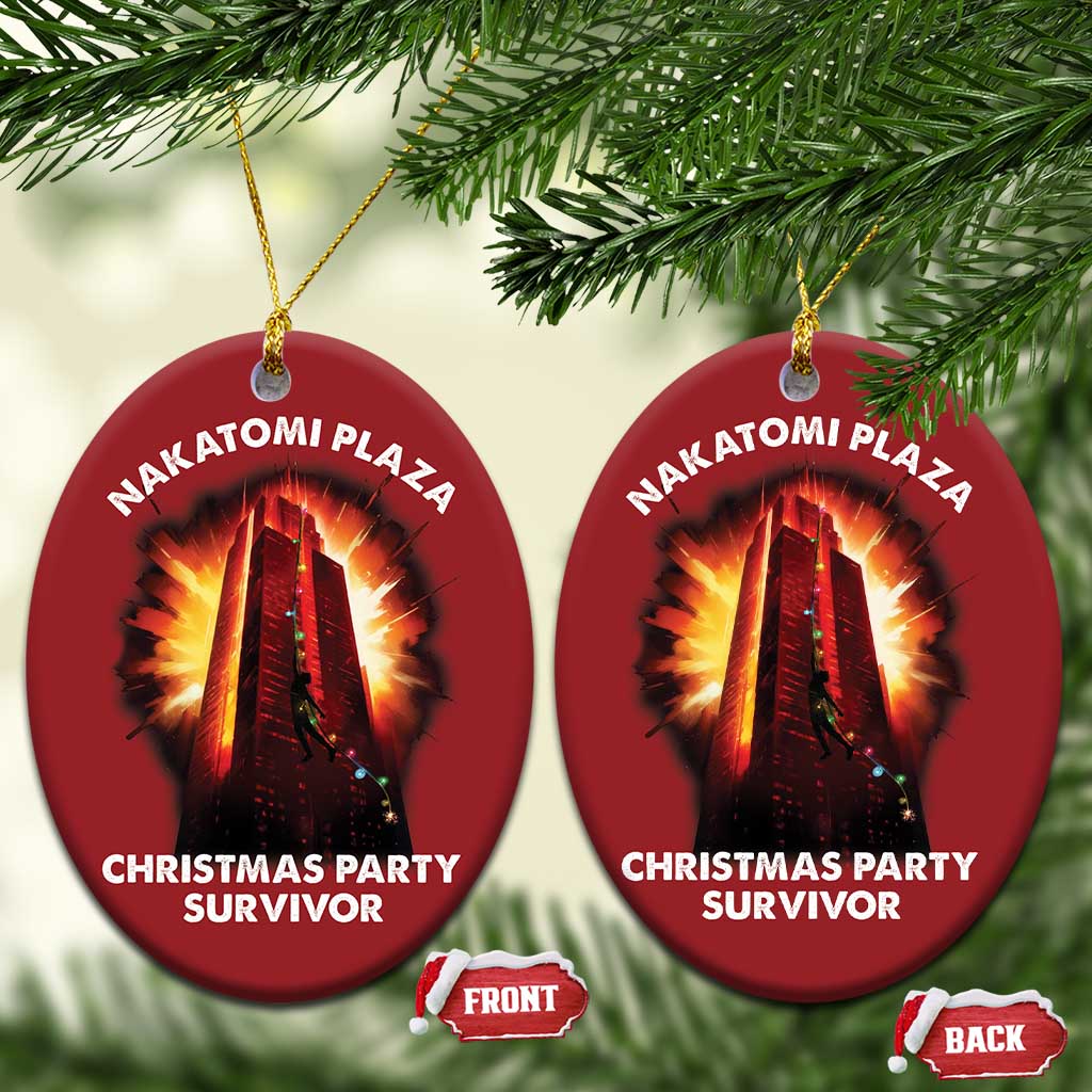Nakatomi Plaza Christmas Party Survivor Christmas Ornament TS09