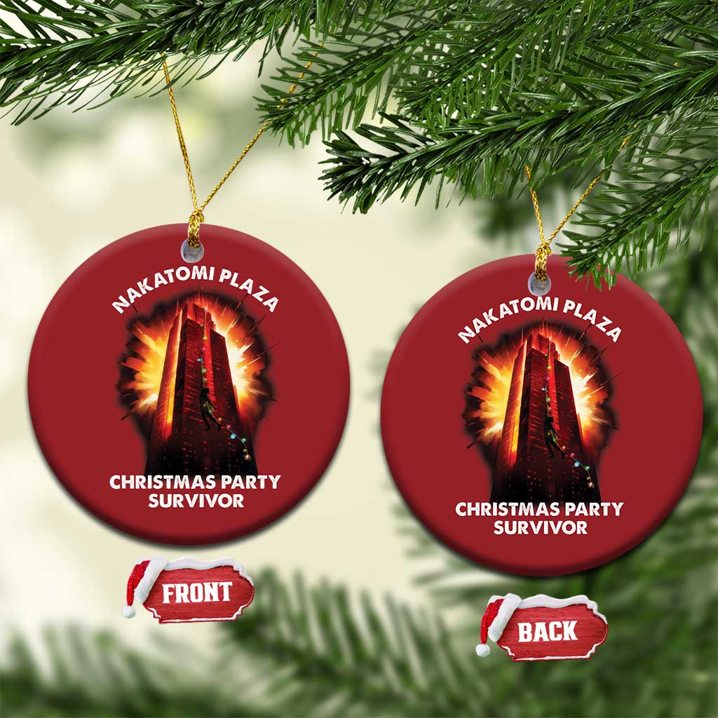 Nakatomi Plaza Christmas Party Survivor Christmas Ornament TS09