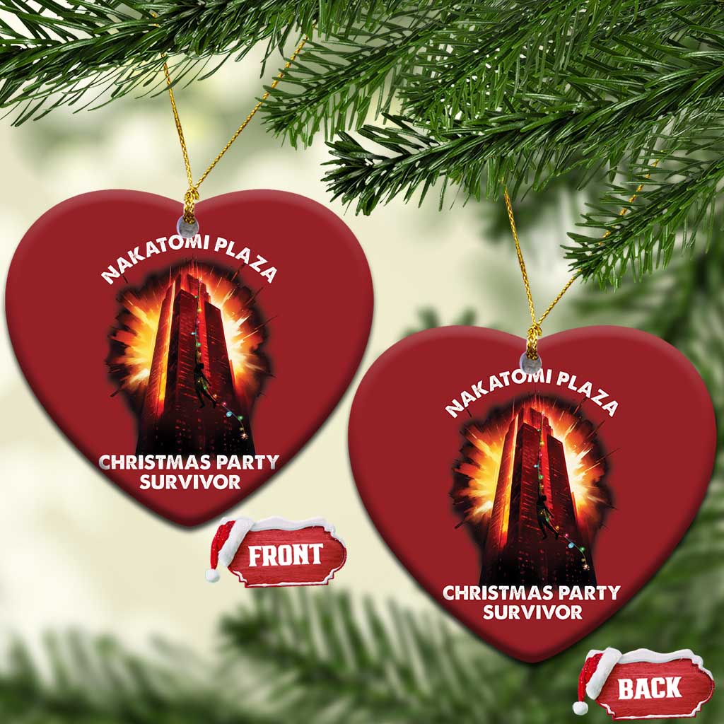Nakatomi Plaza Christmas Party Survivor Christmas Ornament TS09