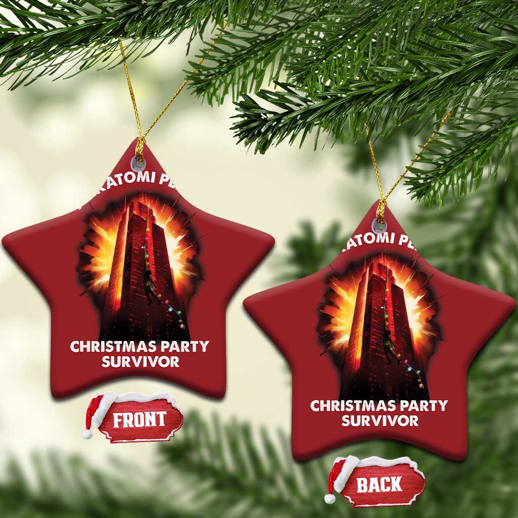Nakatomi Plaza Christmas Party Survivor Christmas Ornament TS09