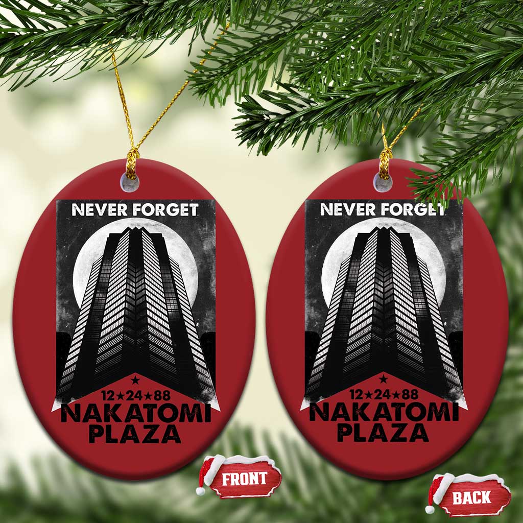 Never Forget Nakatomi Plaza 1988 Christmas Ornament TS09