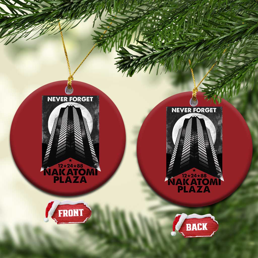 Never Forget Nakatomi Plaza 1988 Christmas Ornament TS09