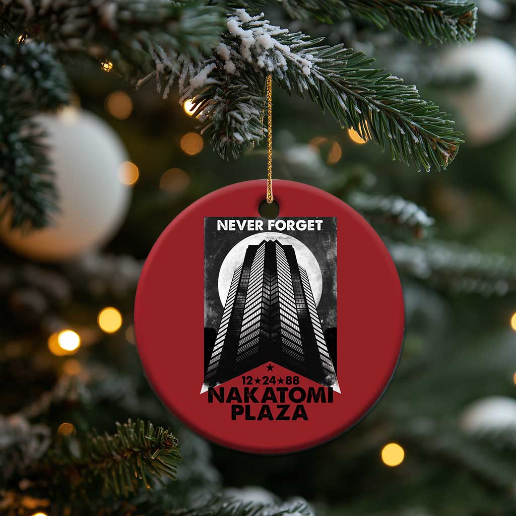 Never Forget Nakatomi Plaza 1988 Christmas Ornament TS09