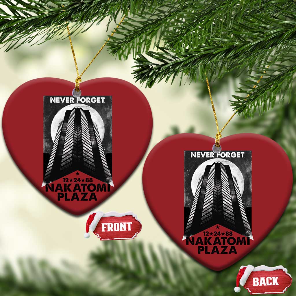 Never Forget Nakatomi Plaza 1988 Christmas Ornament TS09