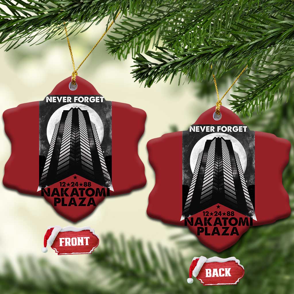 Never Forget Nakatomi Plaza 1988 Christmas Ornament TS09