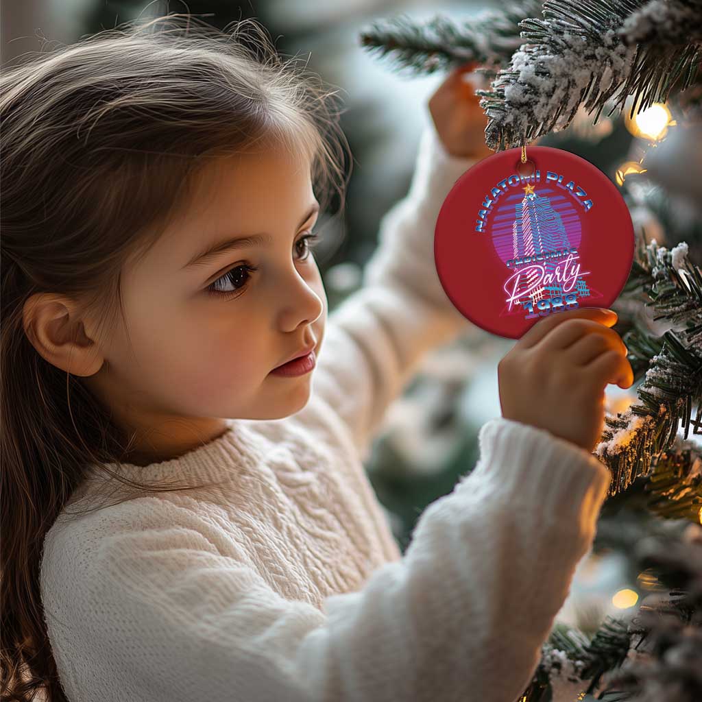 Nakatomi Plaza Christmas Party 1988 Vaporwave Christmas Ornament TS09