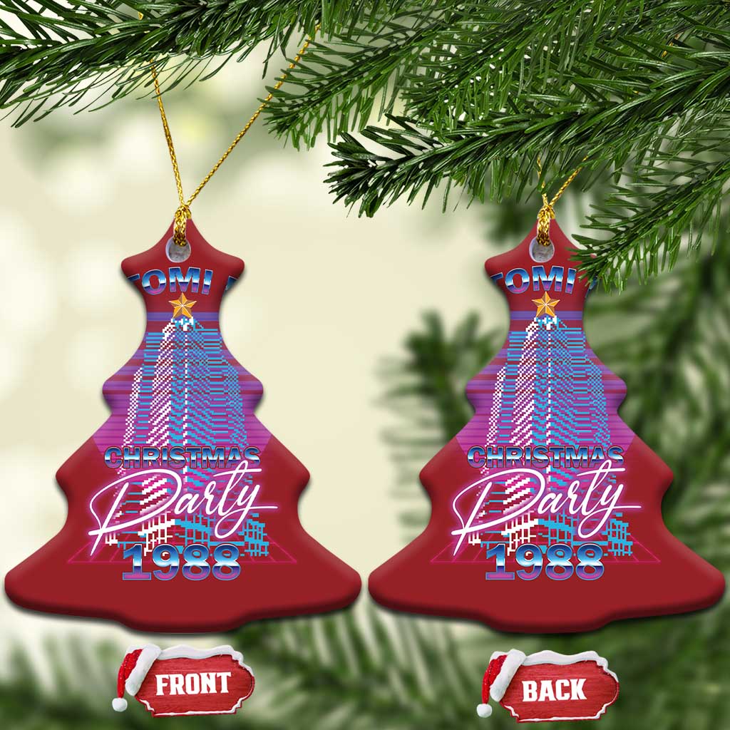 Nakatomi Plaza Christmas Party 1988 Vaporwave Christmas Ornament TS09
