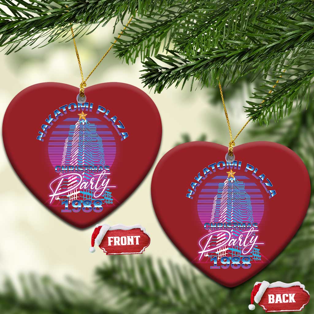 Nakatomi Plaza Christmas Party 1988 Vaporwave Christmas Ornament TS09