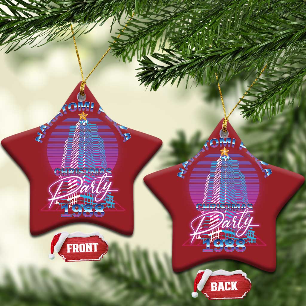 Nakatomi Plaza Christmas Party 1988 Vaporwave Christmas Ornament TS09