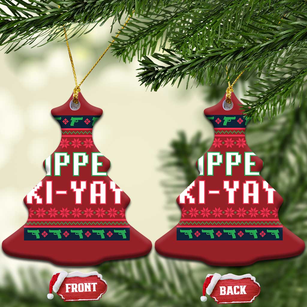 Funny Christmas Nakatomi Plaza Yipee Ki-Yay Christmas Ornament TS09